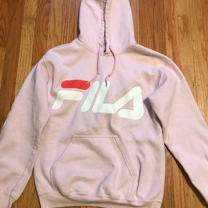 Light pink Fila hoodie